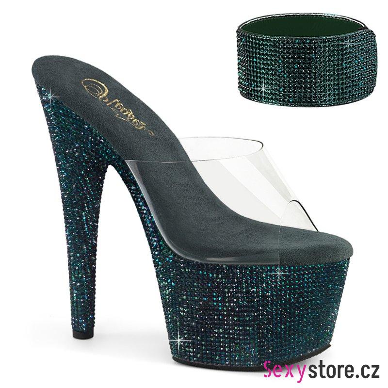 BEJEWELED-712RS BEJ712RS/C/EMGNRS luxusní boty Pleaser