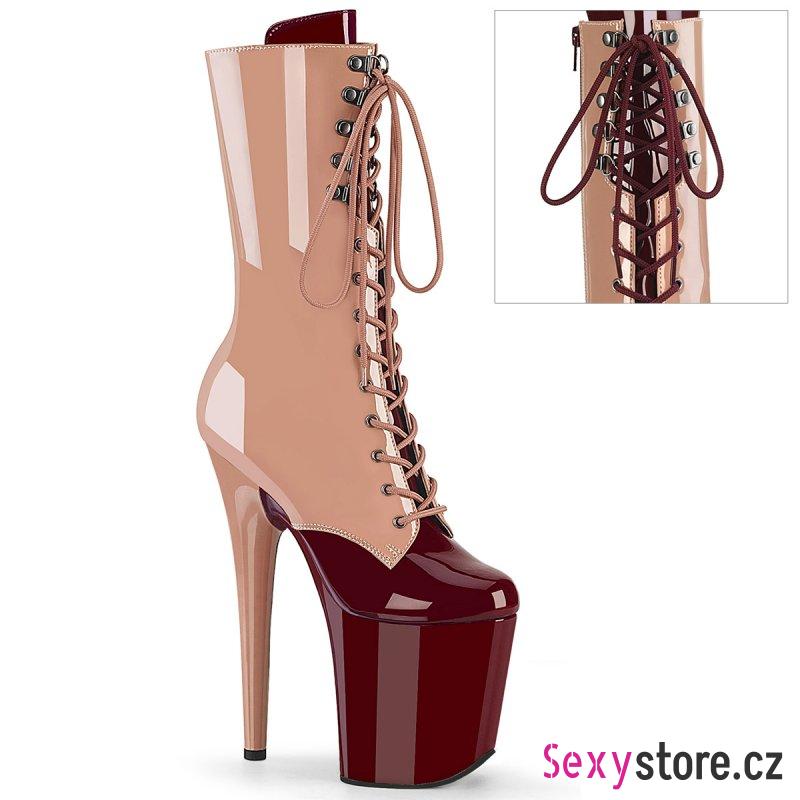 Taneční kozačky Pleaser FLAMINGO-1054DC FLAM1054DC/BH-BY/M