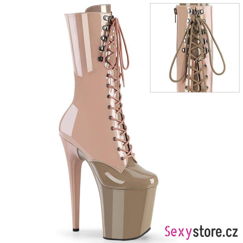 Taneční kozačky Pleaser FLAMINGO-1054DC FLAM1054DC/DTPN-SD/M